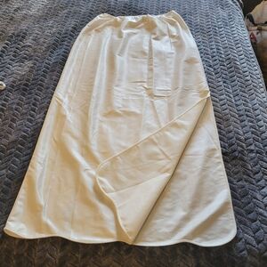 *1O Kayser 1980's half slip cream color side slip no lace trim Minimalist style